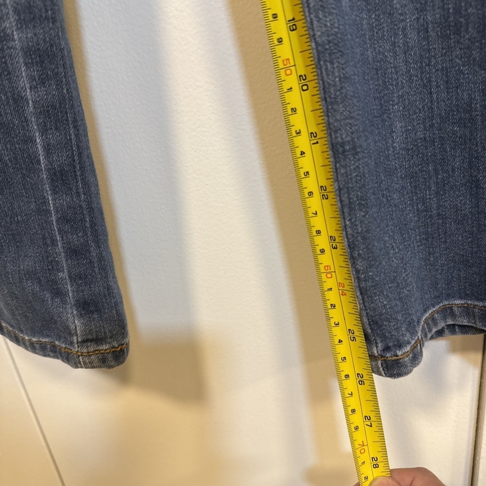 Gap Crop Slouchy Industrial Overalls Size SMALL Denim Dark Blue Jean Faded Y2K - Picture 12 of 16